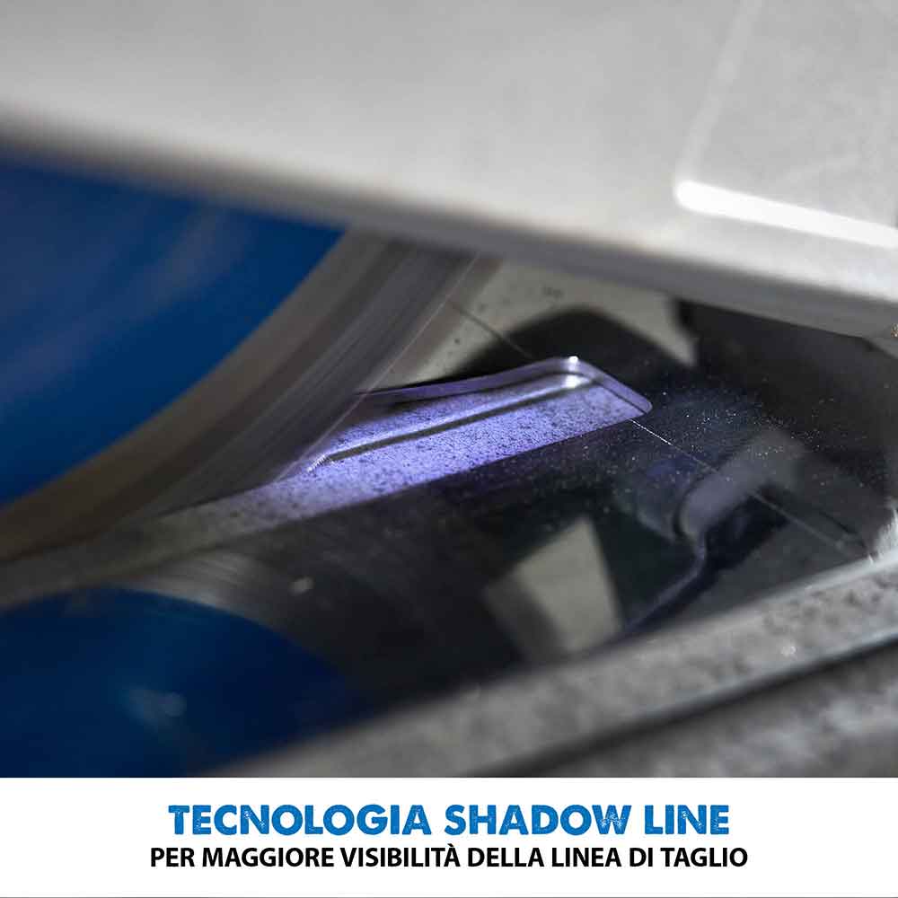 Pacchetto Evolution: Sega circolare S210CCS da 210mm per il taglio del metallo + binari di guida al taglio da 2,8m