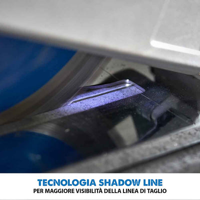 Pacchetto Evolution: Sega circolare S210CCS da 210mm per il taglio del metallo + binari di guida al taglio da 1,4m