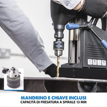 Trapano magnetico a colonna portatile da 28mm Evolution S28MAG per metalli