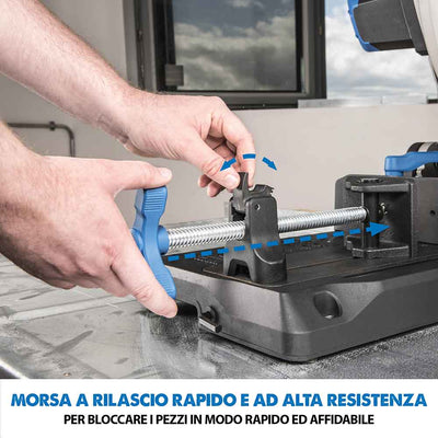 Pacchetto Evolution: Troncatrice a trazione da 355 mm S355CPS per il taglio del metallo + Supporto universale