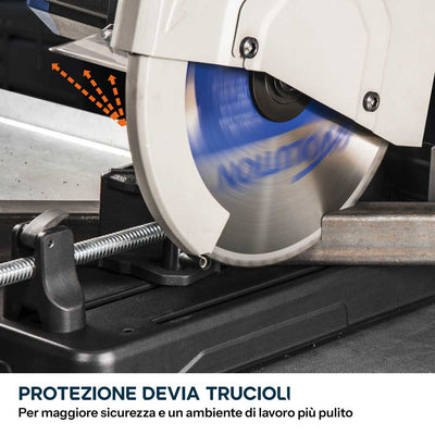 Troncatrice per metallo da 355mm con lama in TCT per acciaio dolce | S355CPSL
