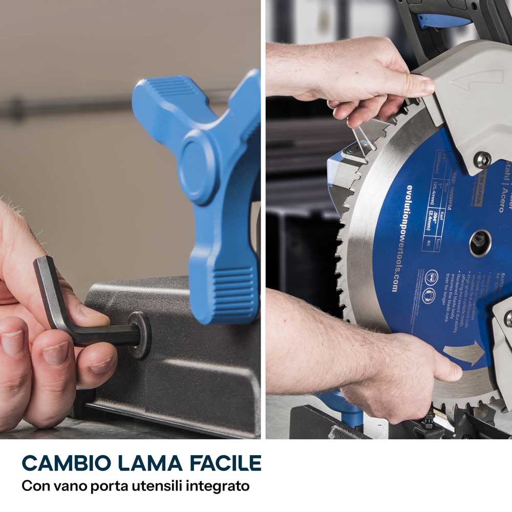 Troncatrice per metallo da 355mm con lama in TCT per acciaio dolce | S355CPSL