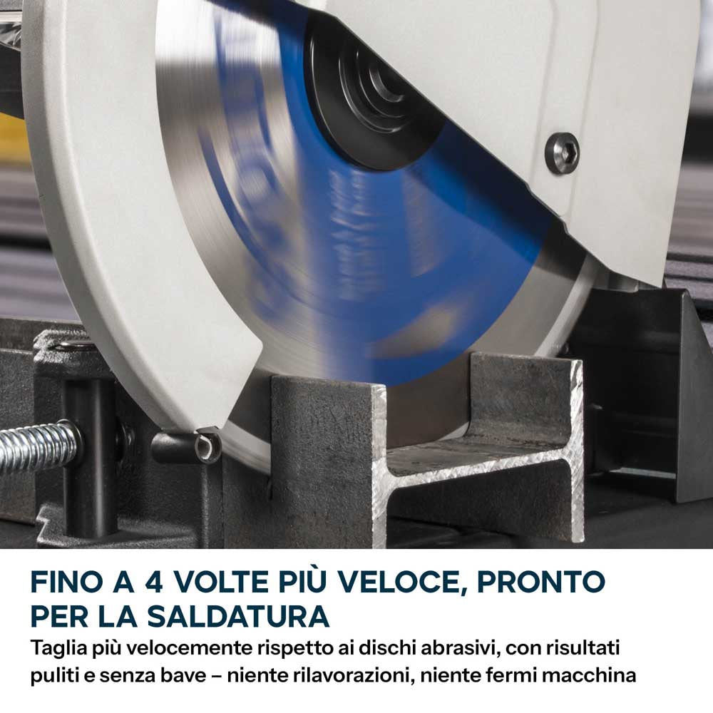 Troncatrice per metallo da 355mm con lama in TCT per acciaio dolce | S355CPSL