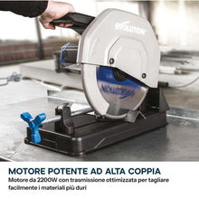Troncatrice per metallo da 355mm con lama in TCT per acciaio dolce | S355CPSL