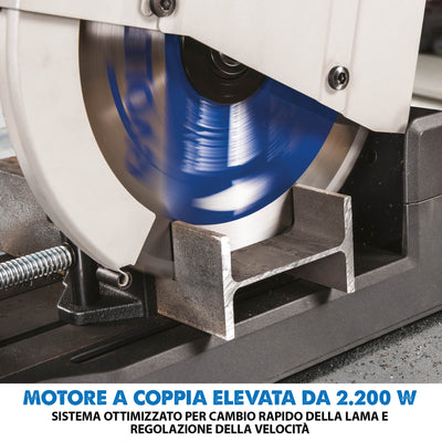 Troncatrice a trazione da 355 mm Evolution S355CPS per il taglio del metallo