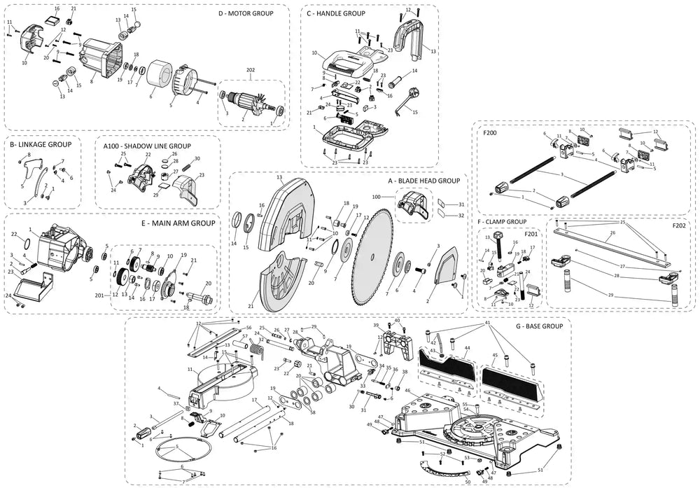 S355MCS-G2 Troncatrice Ricambi