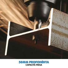 Pacchetto Evolution: Trapano magnetico a colonna  portatile per metalli EVOMAG42 + kit da 6 frese profondità max 25mm