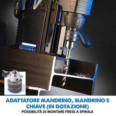 Trapano magnetico a colonna portatile da 42mm Evolution EVOMAG42 per metalli