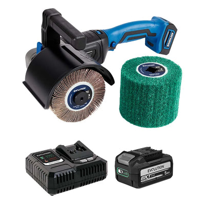 Satinatrcie a batteria 18V con motore a spazzole e 2 tamburi | S120SCT-Li