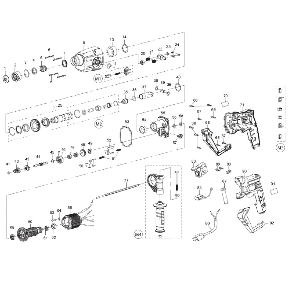 Evolution SDS4-800 Ricambi
