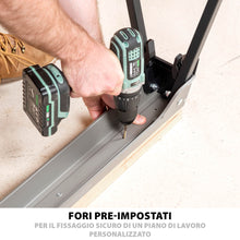 Kit di 2 cavalletti pieghevoli in metallo Evolution