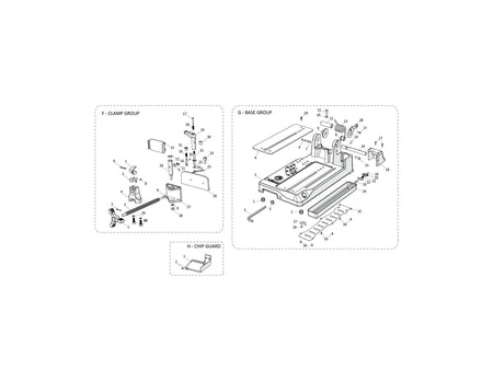 Evolution S355CPS Troncatrice Ricambi (Sezione base)
