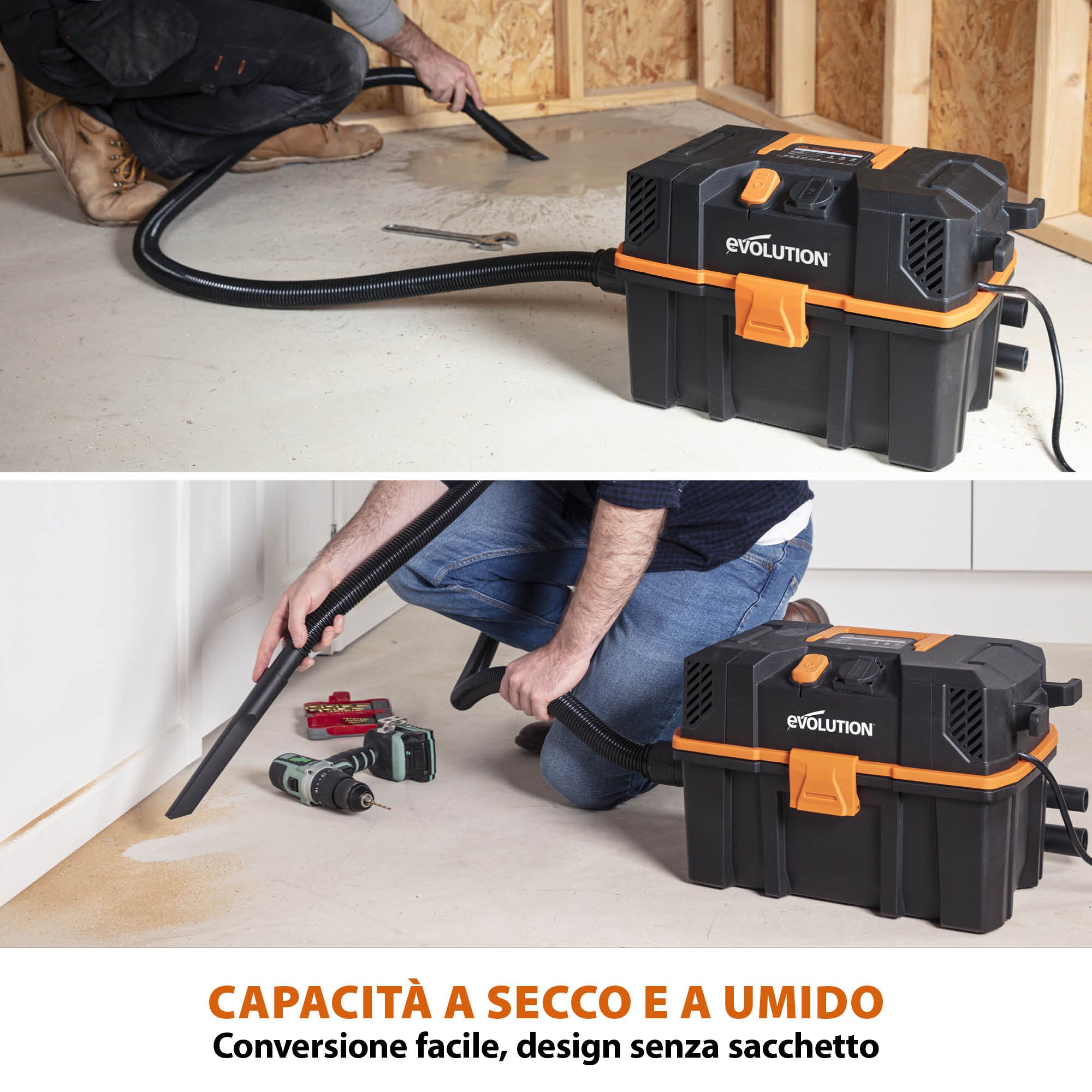 Aspiratore umido / secco 15L Evolution R15VAC