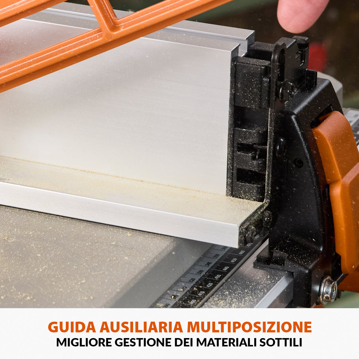 Pacchetto Evolution: Banco Sega R255TBL 1650W con lama da 255mm multi-materiale TCT + Supporto portatile con ruote