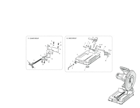 Evolution R355CPS Troncatrice Ricambi (Sezione base)